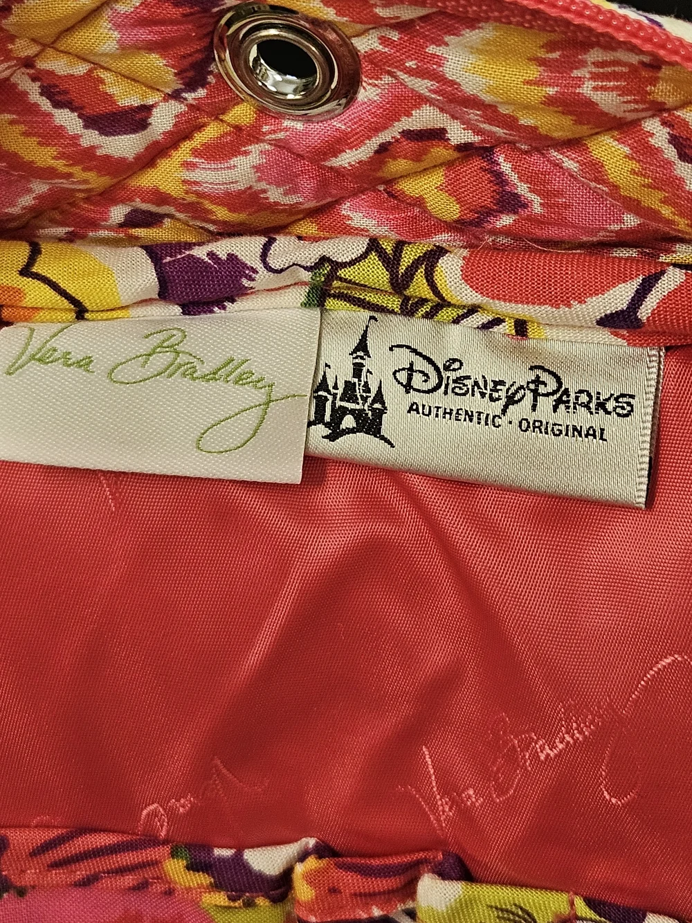 Disney Vera Bradley Campus Backpack Bouncing Bouquet Mickey Minnie Pink Floral